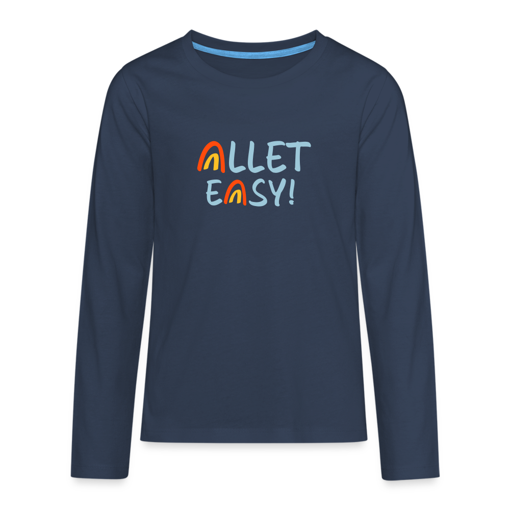 Allet Easy! - Teenager Langarmshirt - Navy