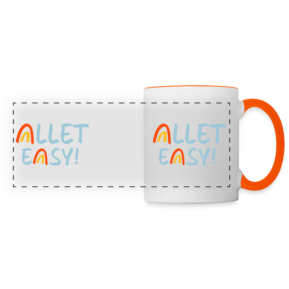 Allet Easy! - Tasse zweifarbig - Weiß/Orange