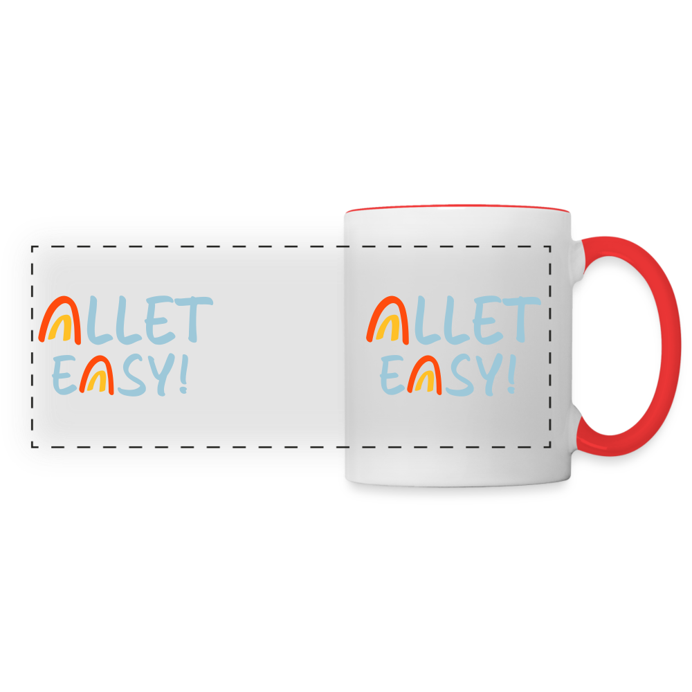 Allet Easy! - Tasse zweifarbig - Weiß/Rot