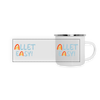 Allet Easy! - Emaille Tasse - weiß