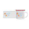 Allet Easy! - Emaille Tasse - Weiß/Rot