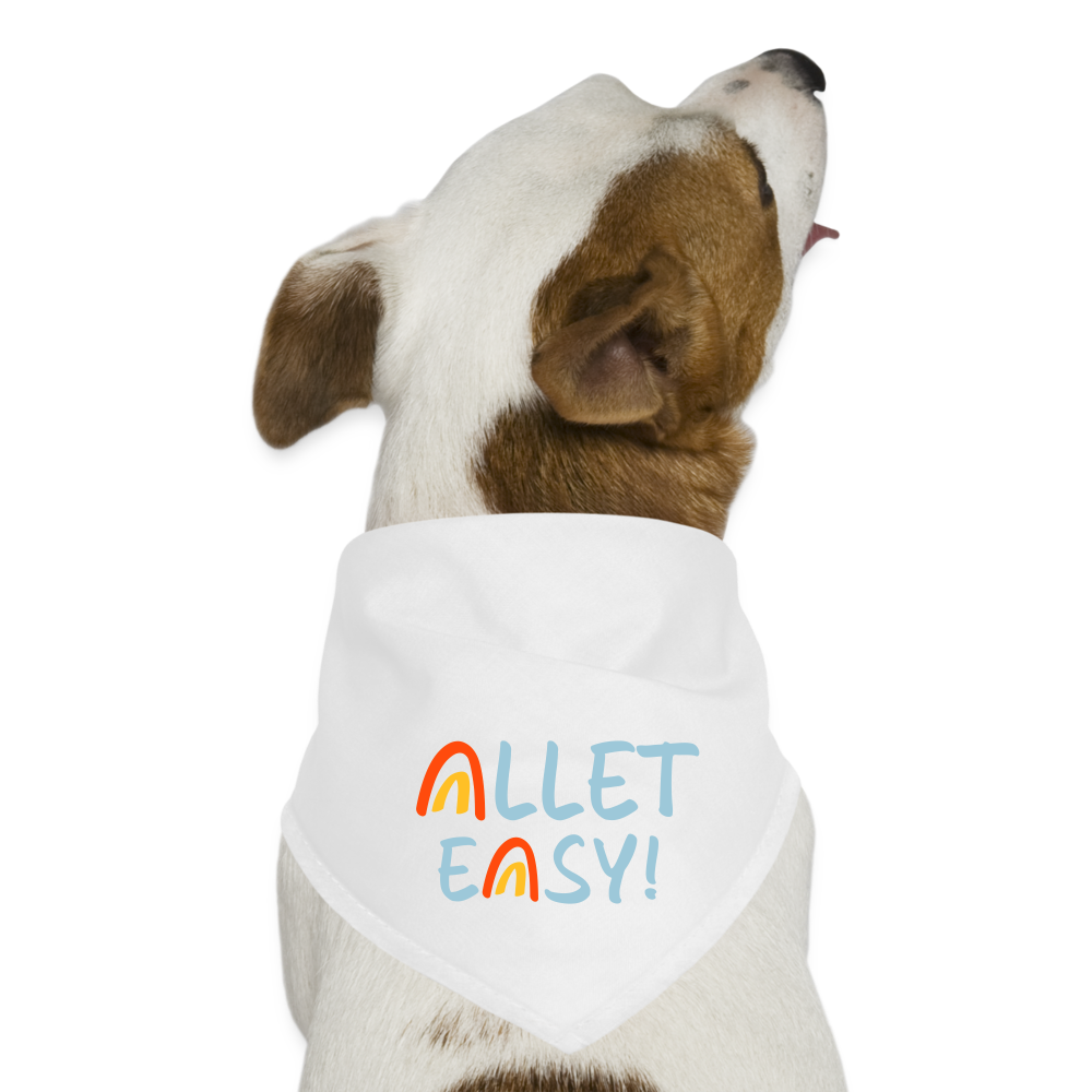 Allet Easy! - Hunde-Bandana - weiß