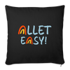 Allet Easy! - Sofakissen mit Füllung (45 x 45 cm) - Schwarz