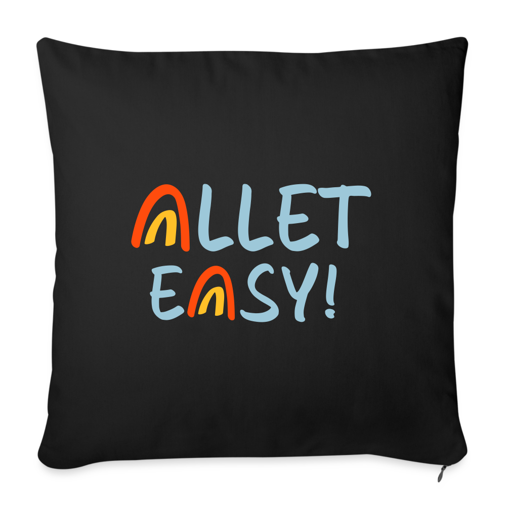 Allet Easy! - Sofakissen mit Füllung (45 x 45 cm) - Schwarz
