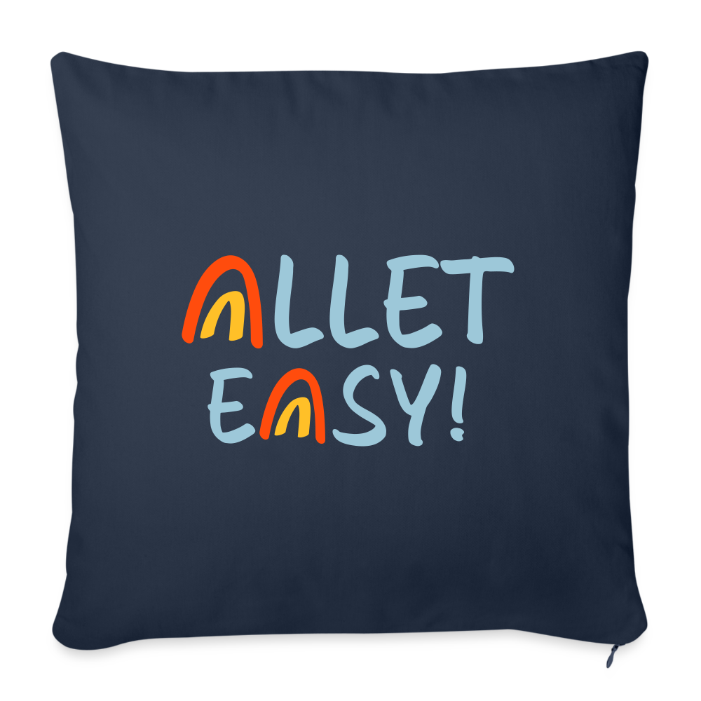 Allet Easy! - Sofakissen mit Füllung (45 x 45 cm) - Navy