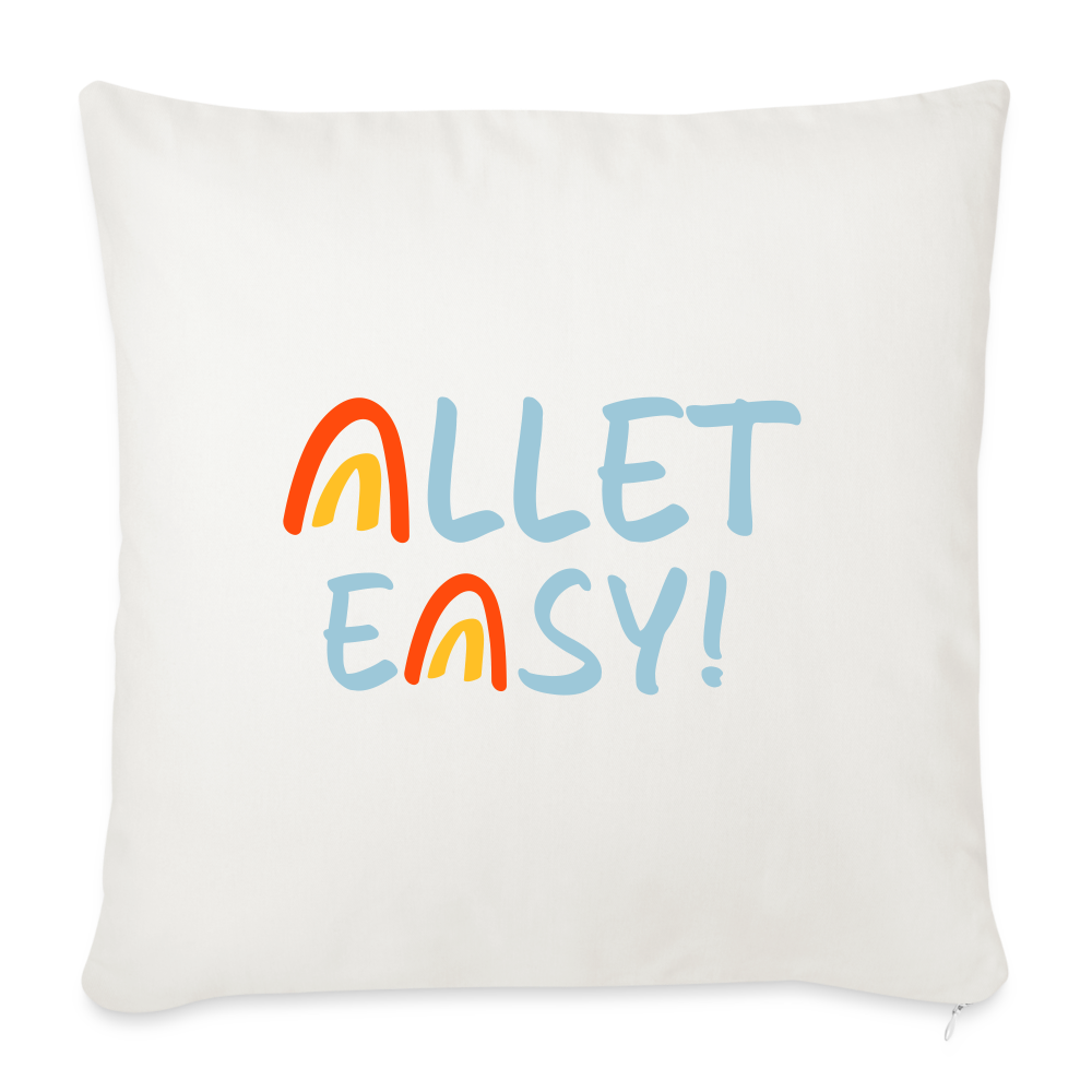 Allet Easy! - Sofakissen mit Füllung (45 x 45 cm) - Naturweiß