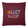 Allet Easy! - Sofakissen mit Füllung (45 x 45 cm) - Burgunderrot