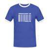 PRODUZIERT IN BERLIN - Männer Ringer T-Shirt - Blau/Weiß