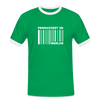 PRODUZIERT IN BERLIN - Männer Ringer T-Shirt - Kelly Green/Weiß