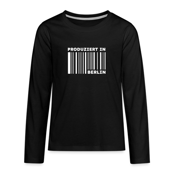 PRODUZIERT IN BERLIN - Teenager Langarmshirt - Schwarz