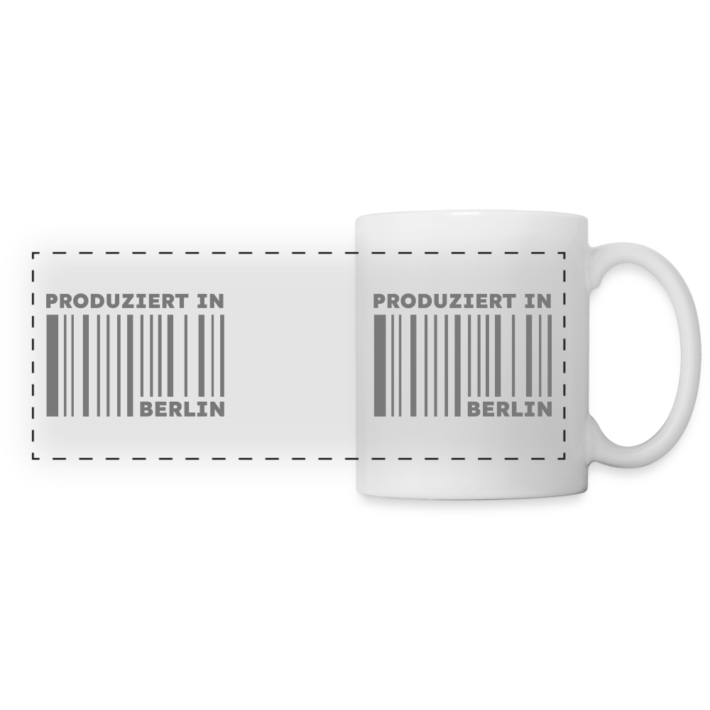PRODUZIERT IN BERLIN - Tasse zweifarbig - weiß