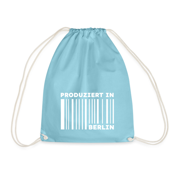 PRODUZIERT IN BERLIN - Turnbeutel - Aqua