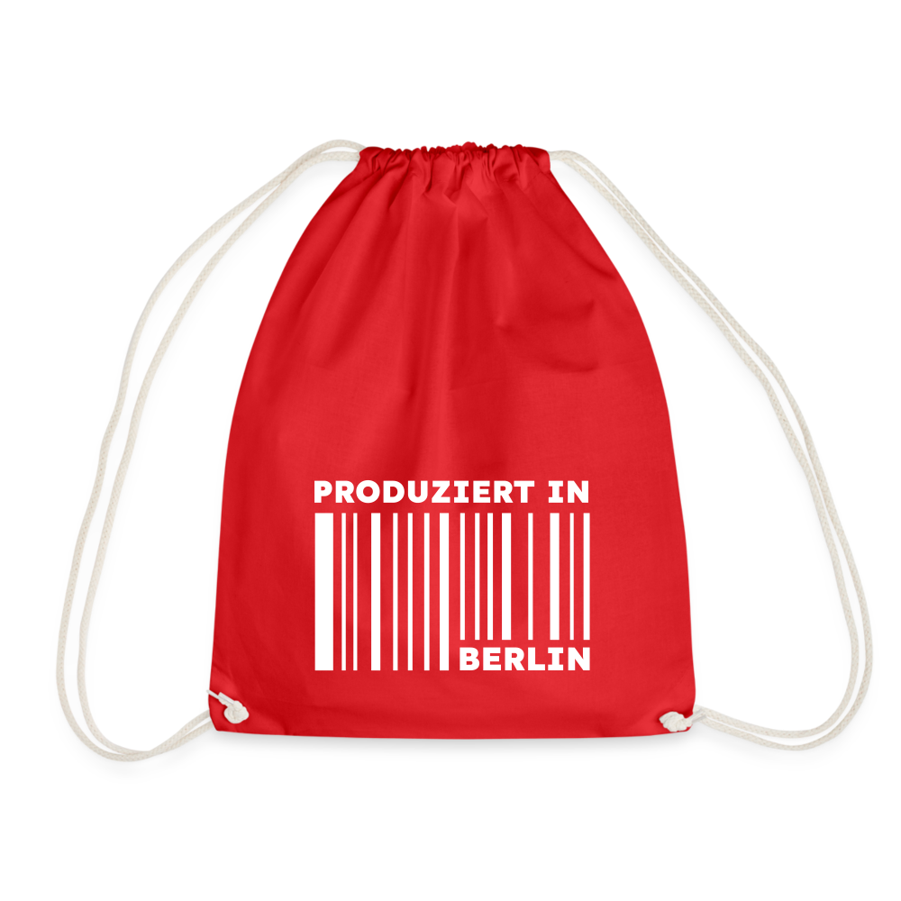 PRODUZIERT IN BERLIN - Turnbeutel - Rot