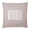 PRODUZIERT IN BERLIN - Sofakissen mit Füllung (45 x 45 cm) - helles Taupe