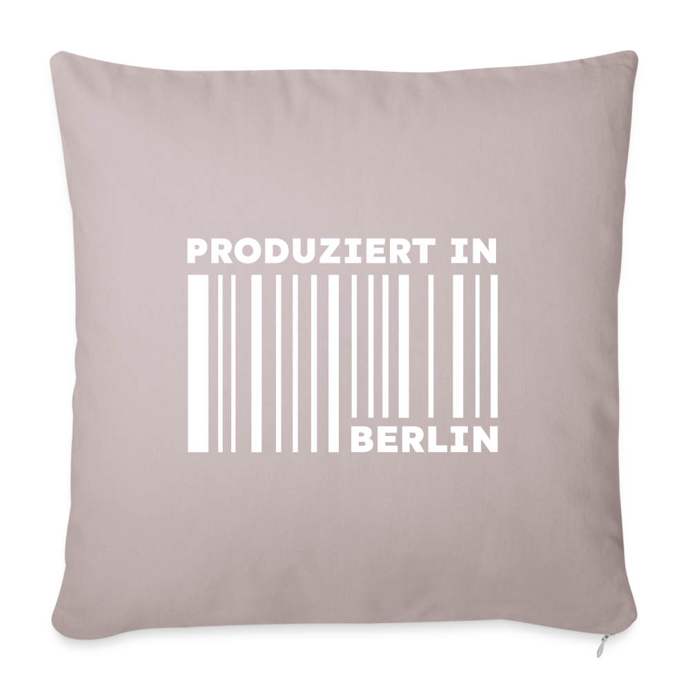 PRODUZIERT IN BERLIN - Sofakissen mit Füllung (45 x 45 cm) - helles Taupe