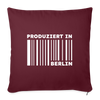 PRODUZIERT IN BERLIN - Sofakissen mit Füllung (45 x 45 cm) - Burgunderrot