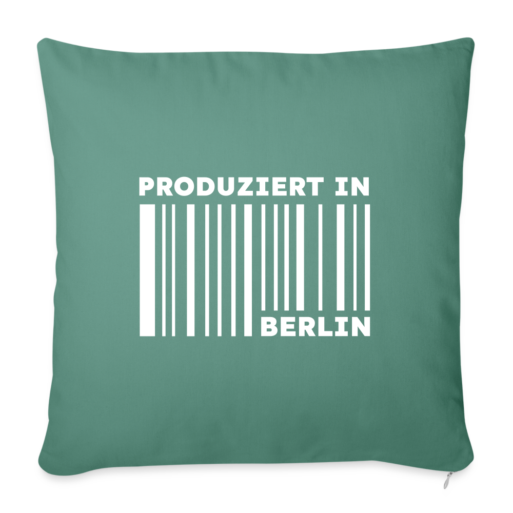 PRODUZIERT IN BERLIN - Sofakissen mit Füllung (45 x 45 cm) - Tanngrün