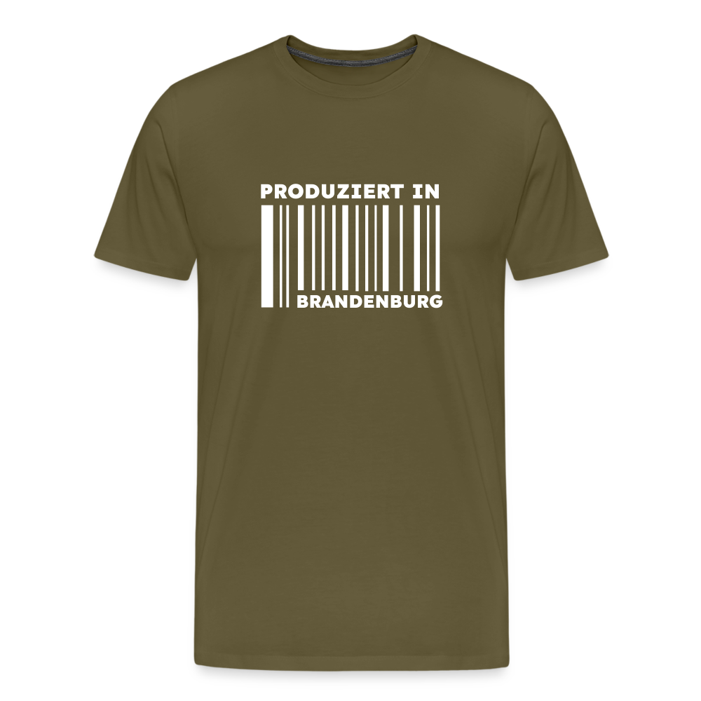 PRODUZIERT IN BRANDENBURG - Männer Premium T-Shirt - Khaki