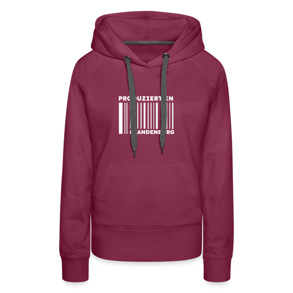 PRODUZIERT IN BRANDENBURG - Frauen Premium Hoodie - Bordeaux