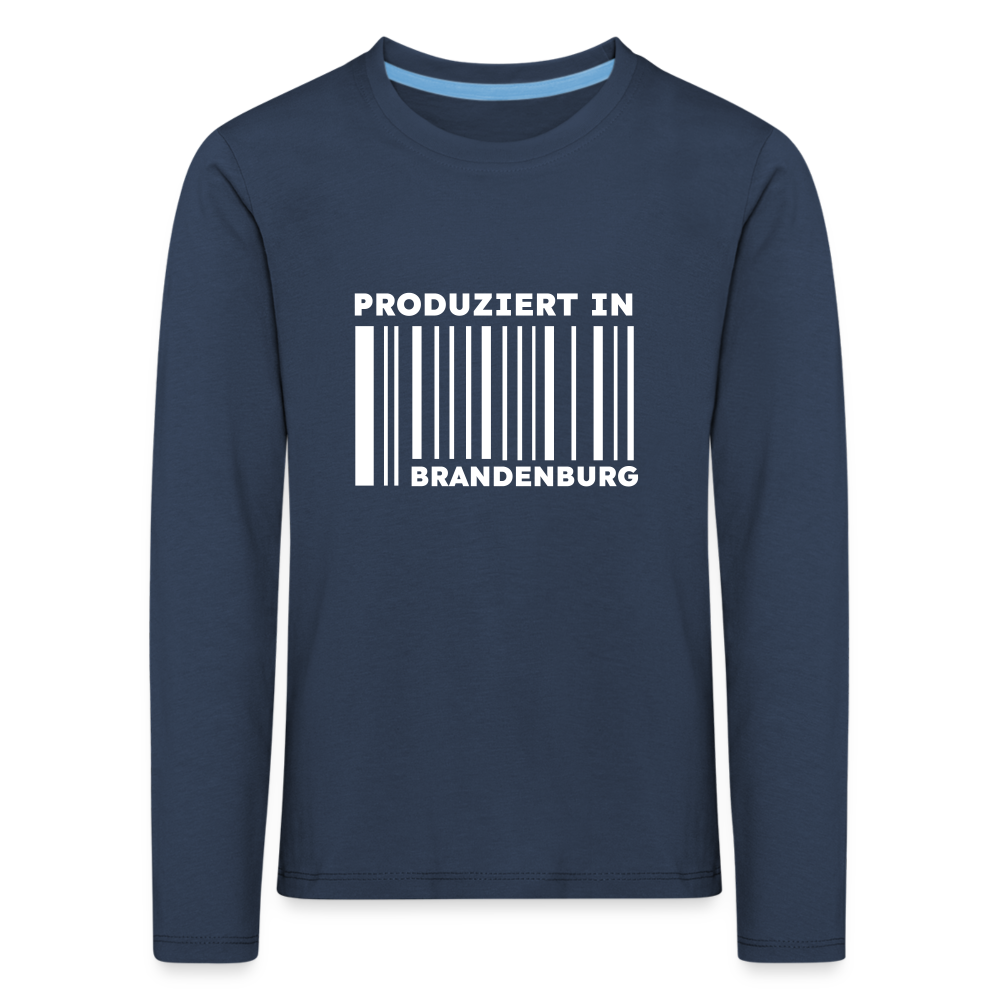 PRODUZIERT IN BRANDENBURG - Kinder Langarmshirt - Navy
