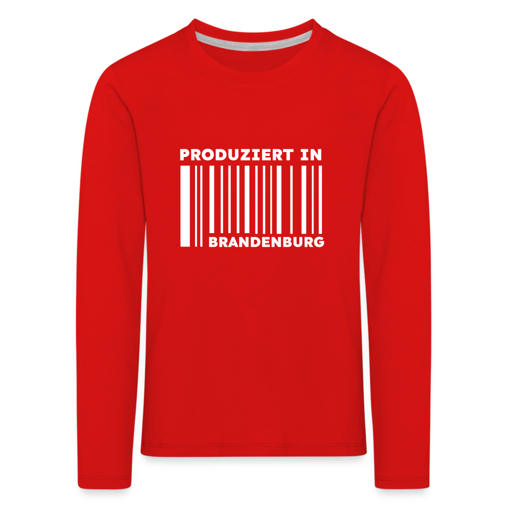 PRODUZIERT IN BRANDENBURG - Kinder Langarmshirt - Rot