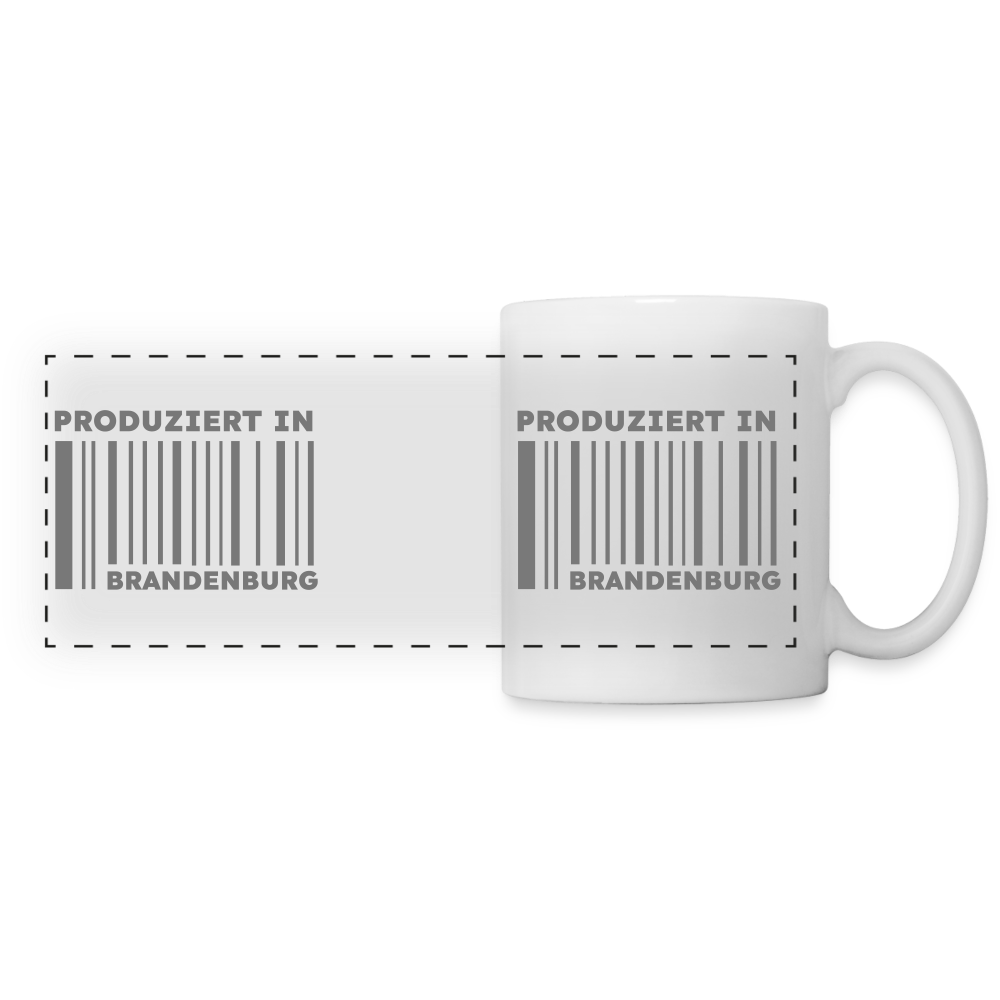PRODUZIERT IN BRANDENBURG - Tasse zweifarbig - weiß