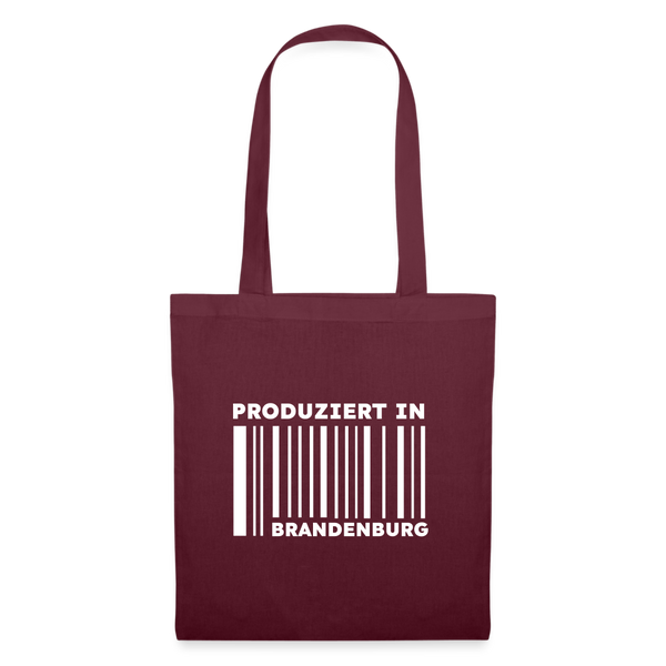 PRODUZIERT IN BRANDENBURG - Stoffbeutel - Burgunderrot