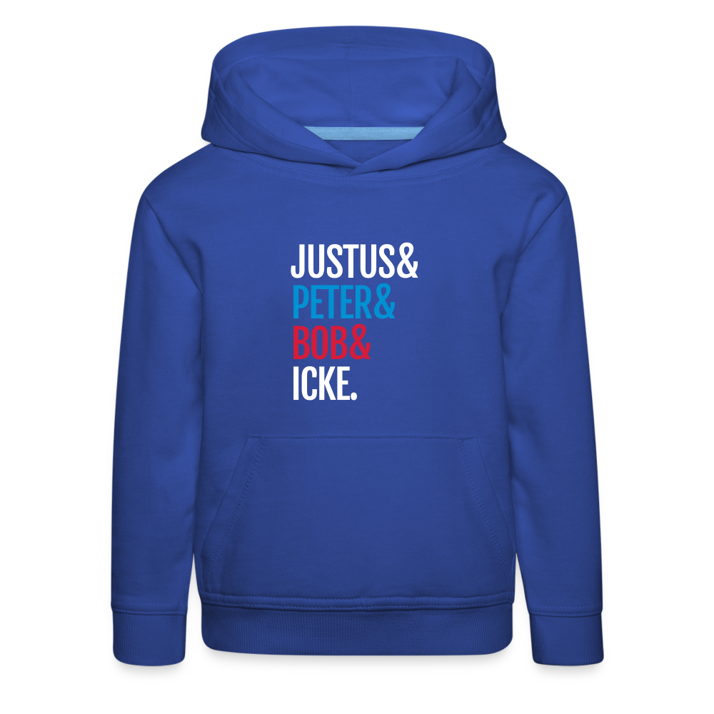 Justus & Peter & Bob & Icke - Kinder Premium Hoodie - Royalblau