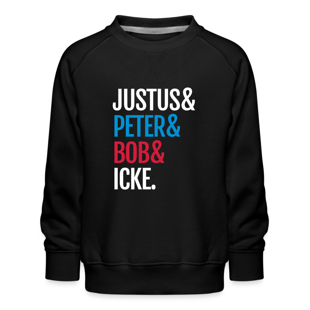 Justus & Peter & Bob & Icke - Kinder Premium Sweatshirt - Schwarz