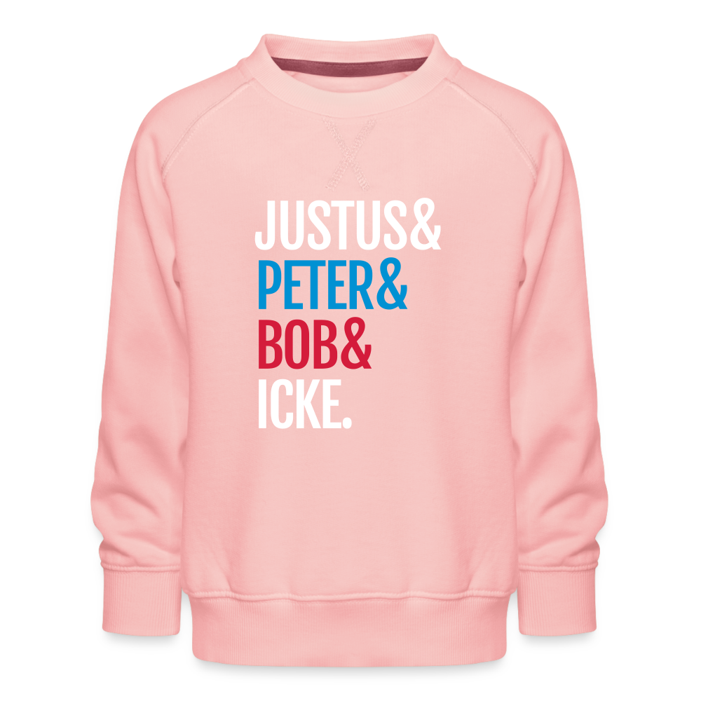 Justus & Peter & Bob & Icke - Kinder Premium Sweatshirt - Kristallrosa