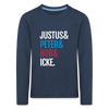 Justus & Peter & Bob & Icke - Kinder Langarmshirt - Navy
