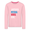 Justus & Peter & Bob & Icke - Kinder Langarmshirt - Hellrosa