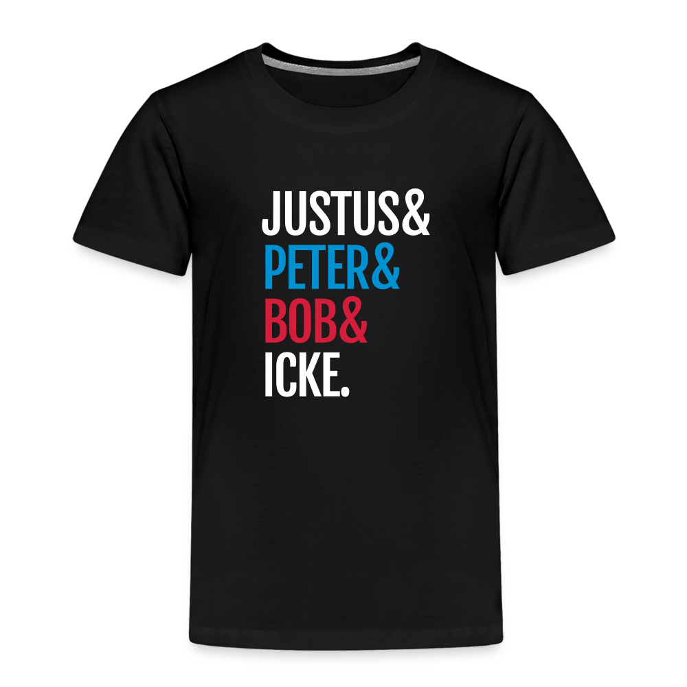 Justus & Peter & Bob & Icke - Kinder Premium T-Shirt - Schwarz