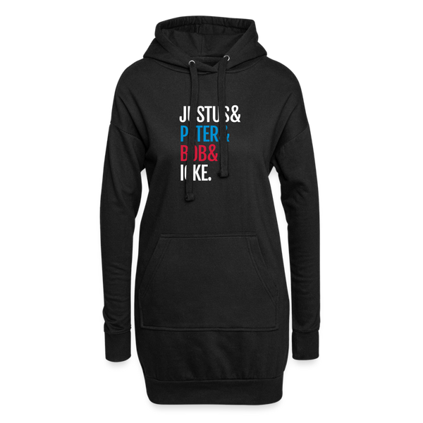Justus & Peter & Bob & Icke - Hoodie-Kleid - Schwarz