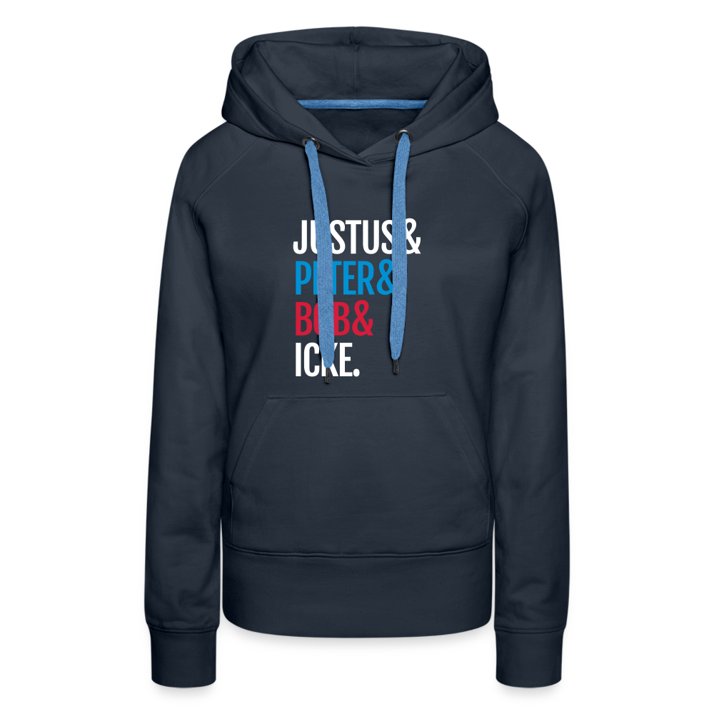 Justus & Peter & Bob & Icke - Frauen Premium Hoodie - Navy