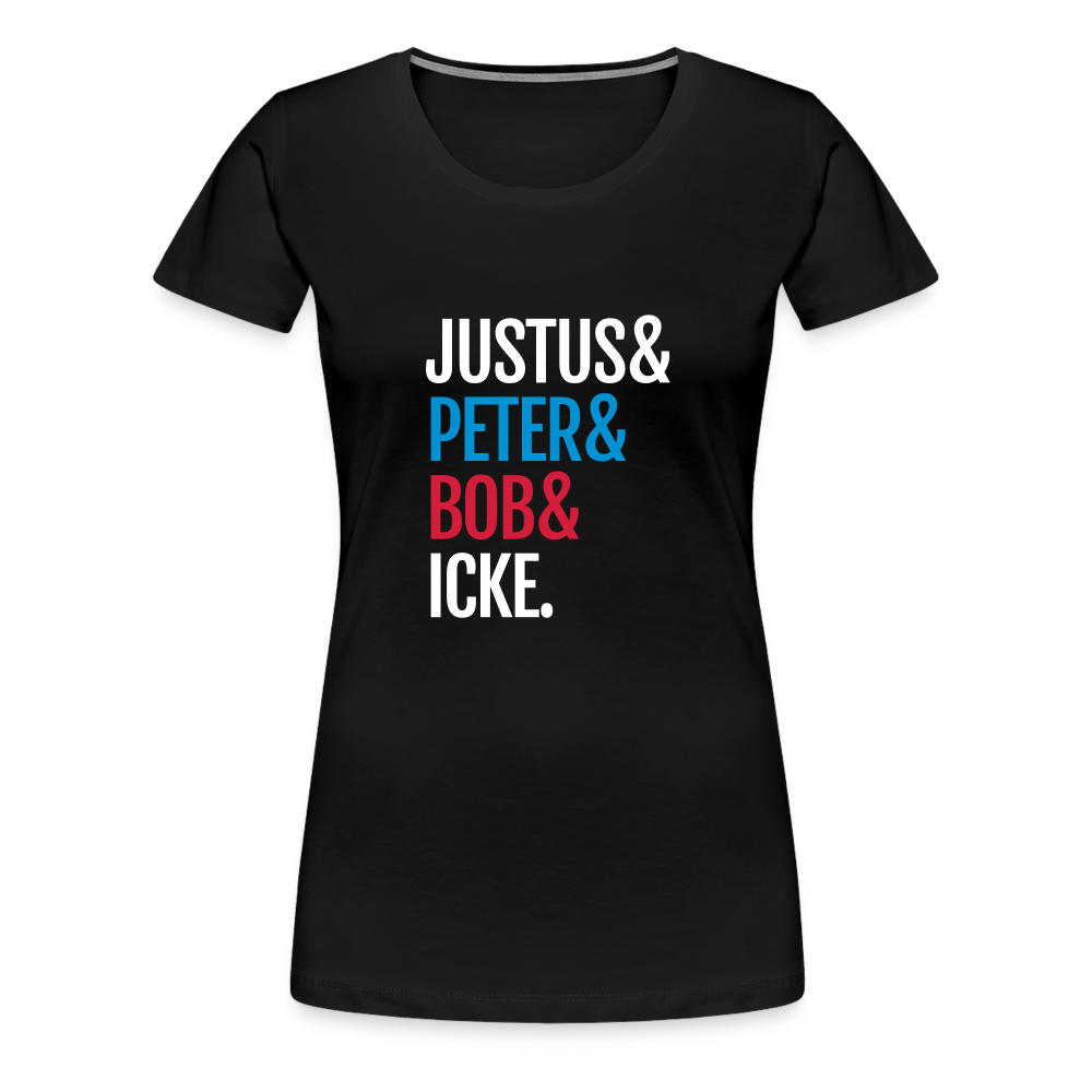 Justus & Peter & Bob & Icke - Frauen Premium T-Shirt - Schwarz