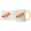 Is mir Wurscht - Tasse zweifarbig - Weiß/Gelb