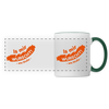 Is mir Wurscht - Tasse zweifarbig - Weiß/Dunkelgrün