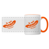 Is mir Wurscht - Tasse zweifarbig - Weiß/Orange