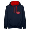KNORKE lebt! - Kontrast Hoodie - Navy/Rot
