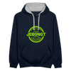 Jebongt Freunde - Kontrast Hoodie - Navy/Grau meliert