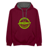 Jebongt Freunde - Kontrast Hoodie - Weinrot/Anthrazit