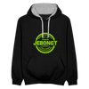 Jebongt Freunde - Kontrast Hoodie - Schwarz/Grau meliert