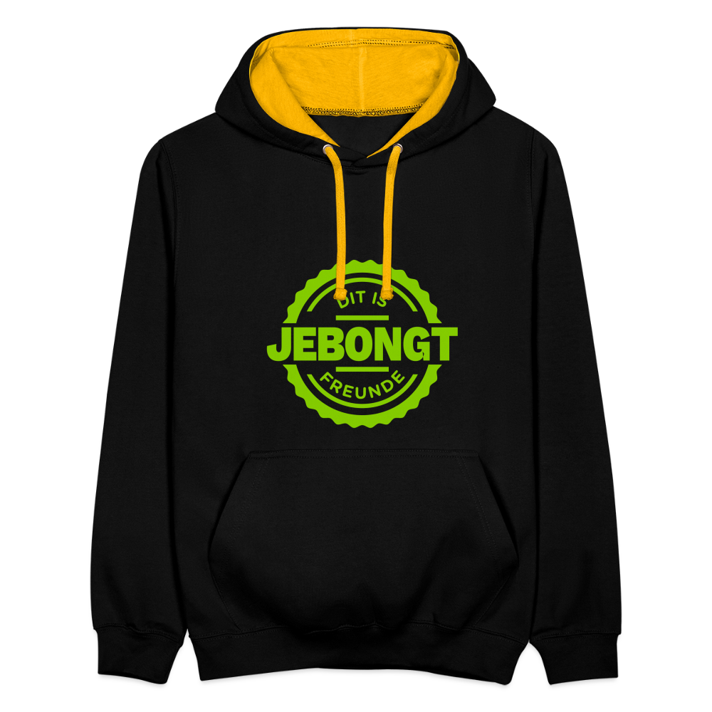 Jebongt Freunde - Kontrast Hoodie - Schwarz/Gold