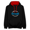 Dit Looft! - Kontrast Hoodie - Schwarz/Rot