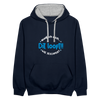 Dit Looft! - Kontrast Hoodie - Navy/Grau meliert