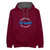 Dit Looft! - Kontrast Hoodie - Weinrot/Anthrazit