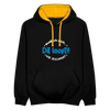 Dit Looft! - Kontrast Hoodie - Schwarz/Gold