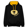 Schnauze - Kontrast Hoodie - Schwarz/Gold