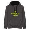 Dit eskaliat eh wilda  - Kontrast Hoodie - Anthrazit/Schwarz